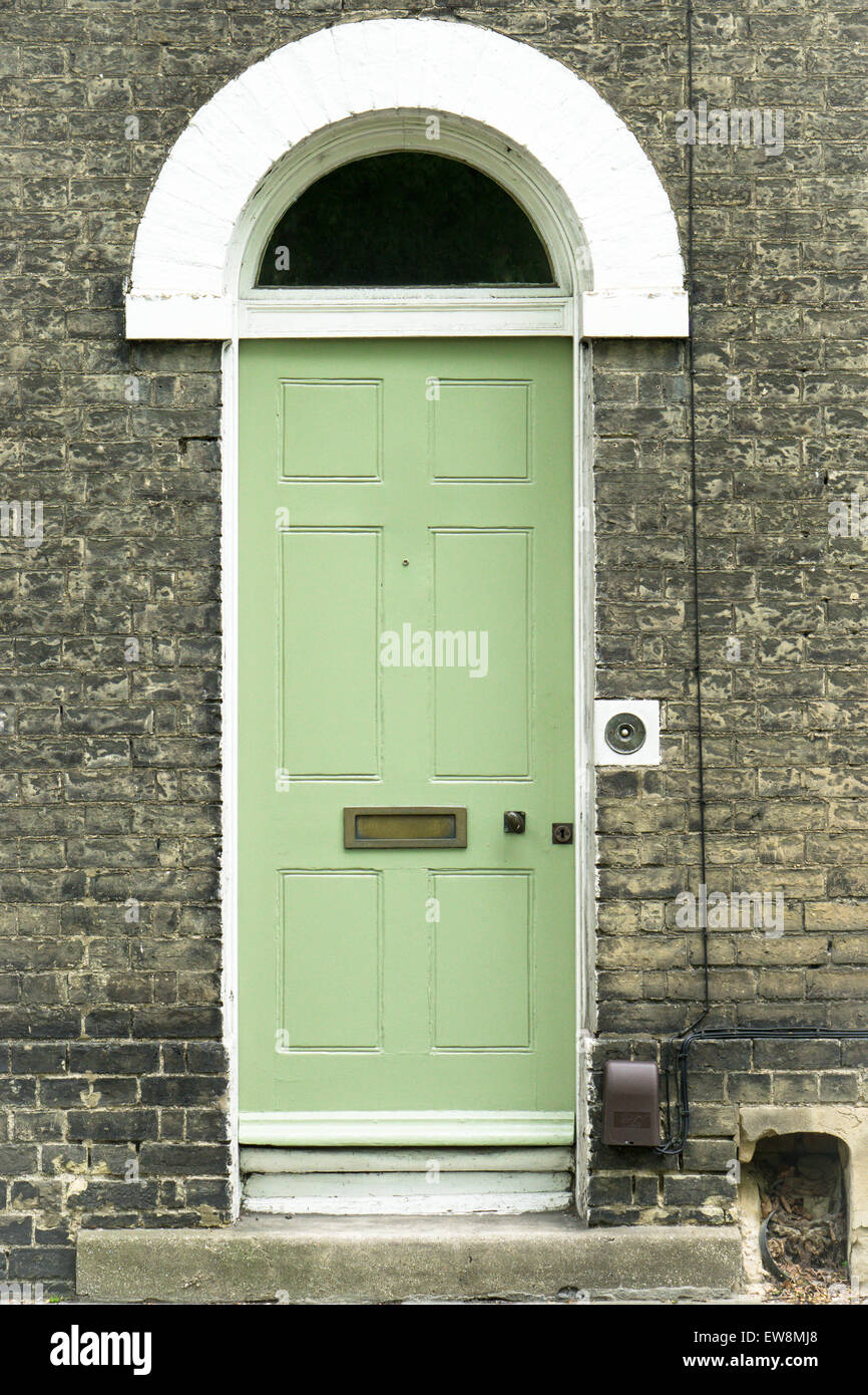 Details zu einem viktorianischen Haus in Cambridge, England Stockfoto