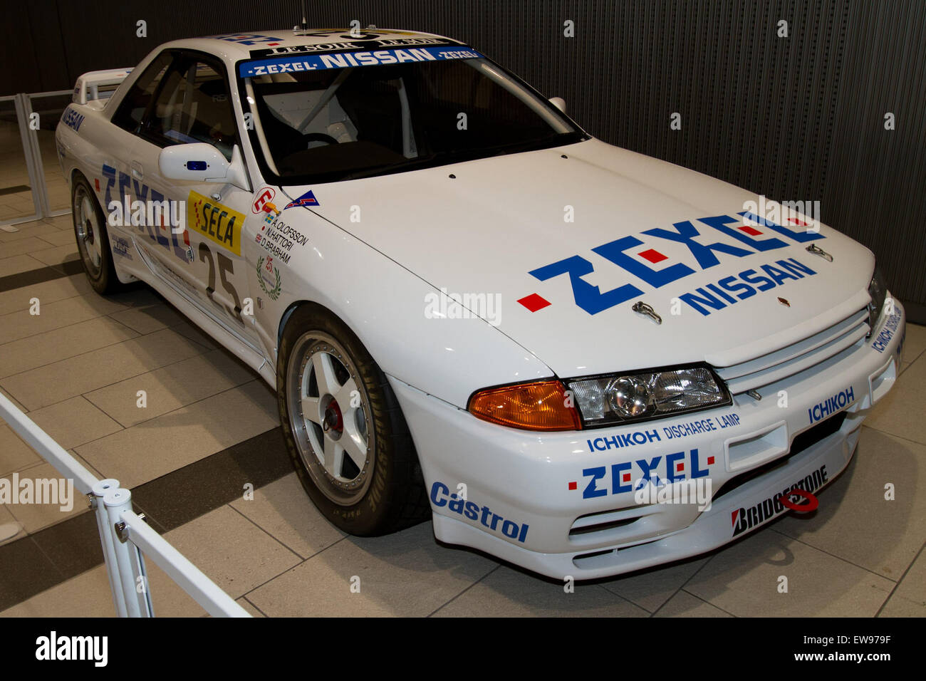 Nissan Skyline GT-R (BNR32) 1991 24 Stunden von Spa Gewinner Nachbildung Front Stockfoto