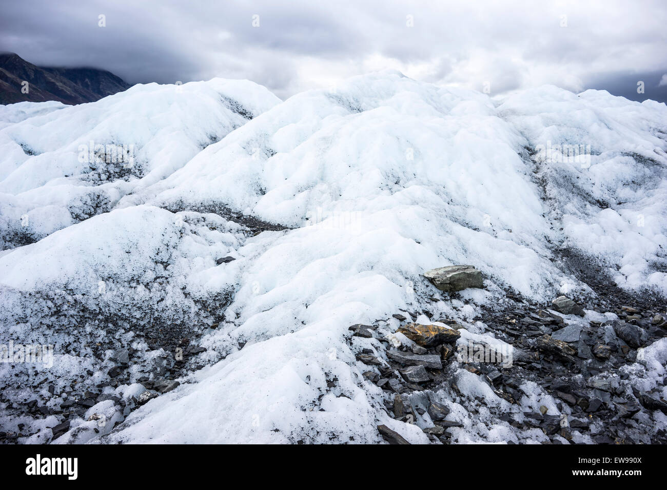 Gletscher wandern - Alaska Gletscher hautnah Stockfoto