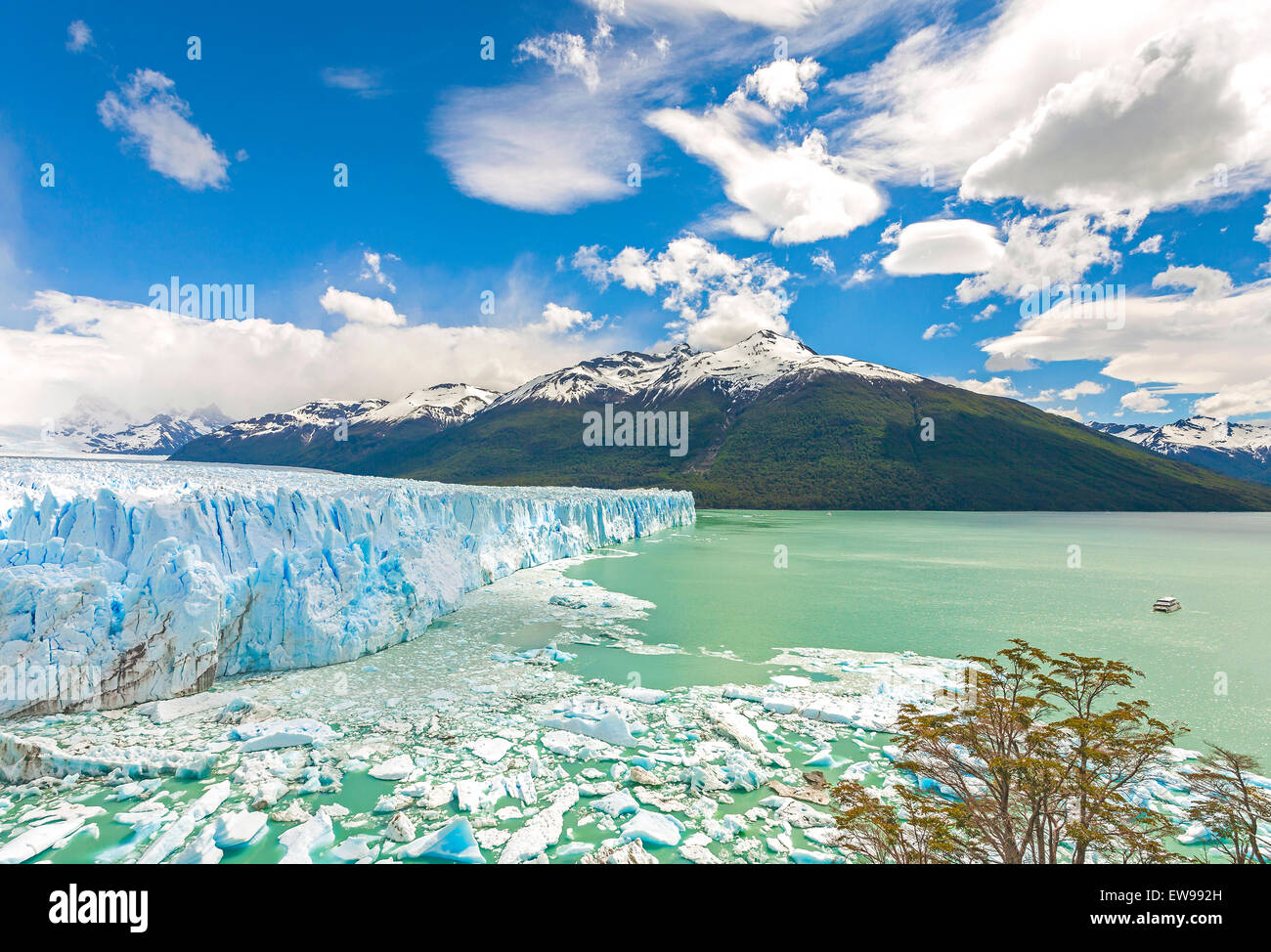 Perito Moreno Gletscher in Argentinien. Stockfoto