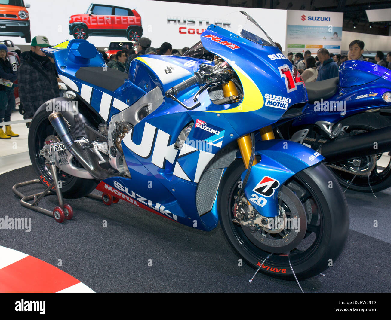 Suzuki MotoGP Test bike vorne rechts 2013 Tokyo Motor Show Stockfoto