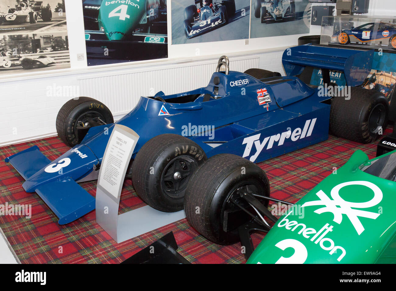 Tyrrell 010 vorne links Donington Grand Prix Collection Stockfoto