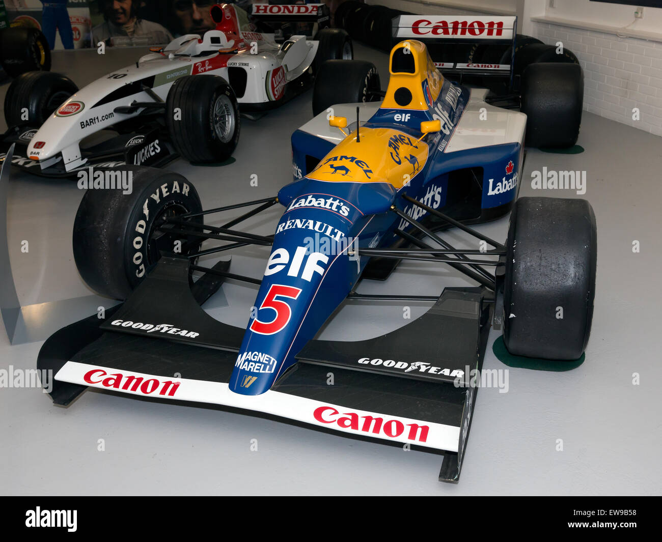 Williams FW14B vorne links Donington Grand Prix Collection Stockfoto