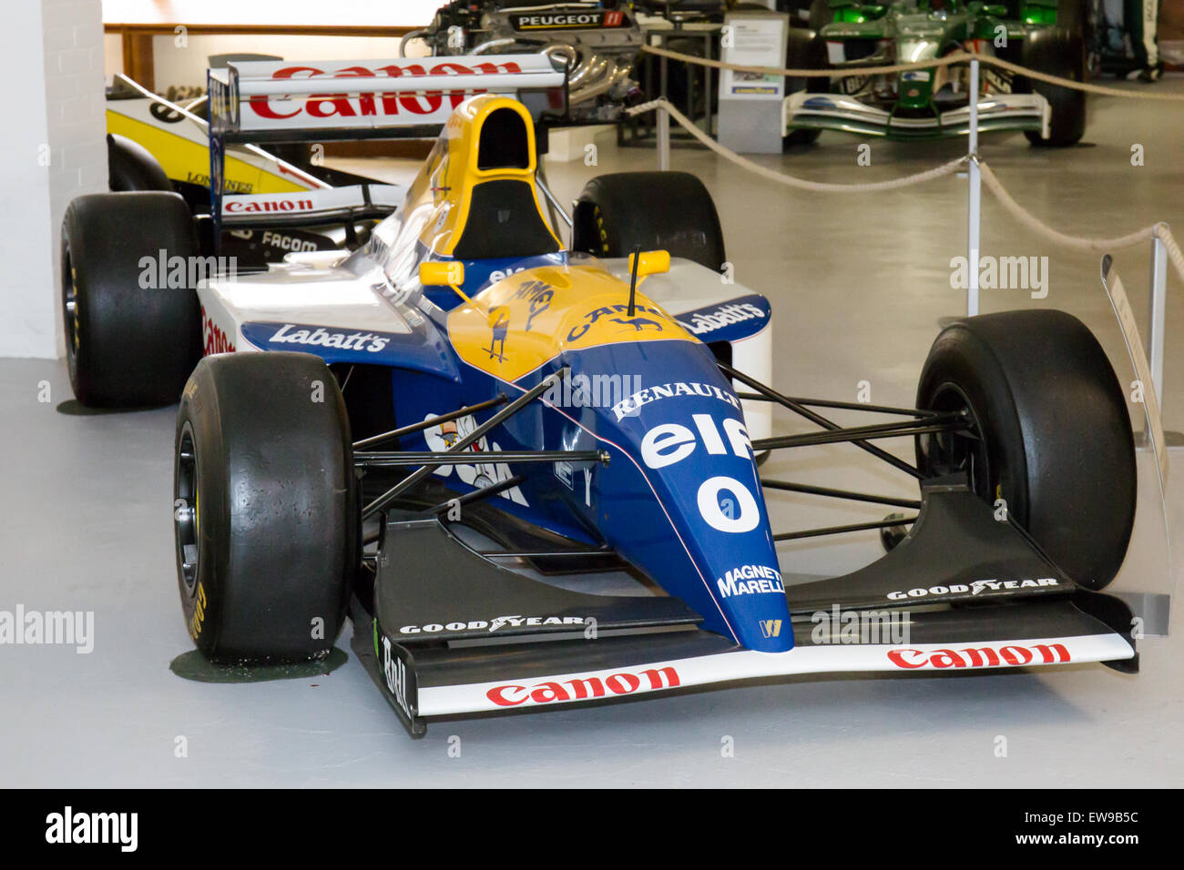 Williams FW15C vorne rechts Donington Grand Prix Collection Stockfoto