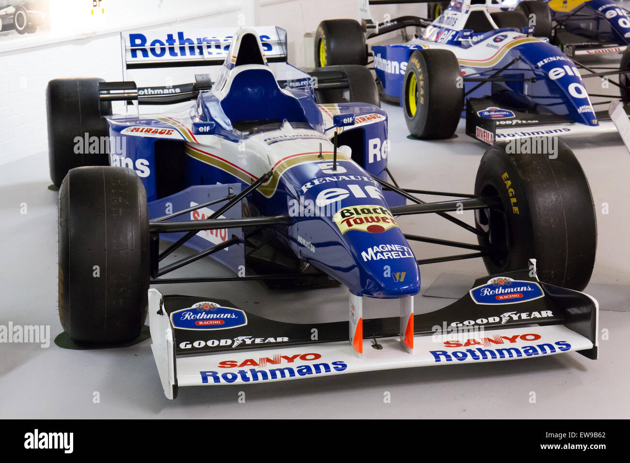 Williams FW18 vorne rechts Donington Grand Prix Collection Stockfoto