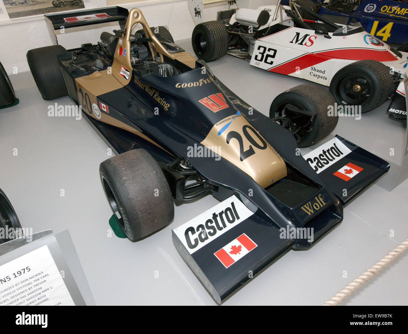 Wolf WR1 vorne links Donington Grand Prix Collection Stockfoto