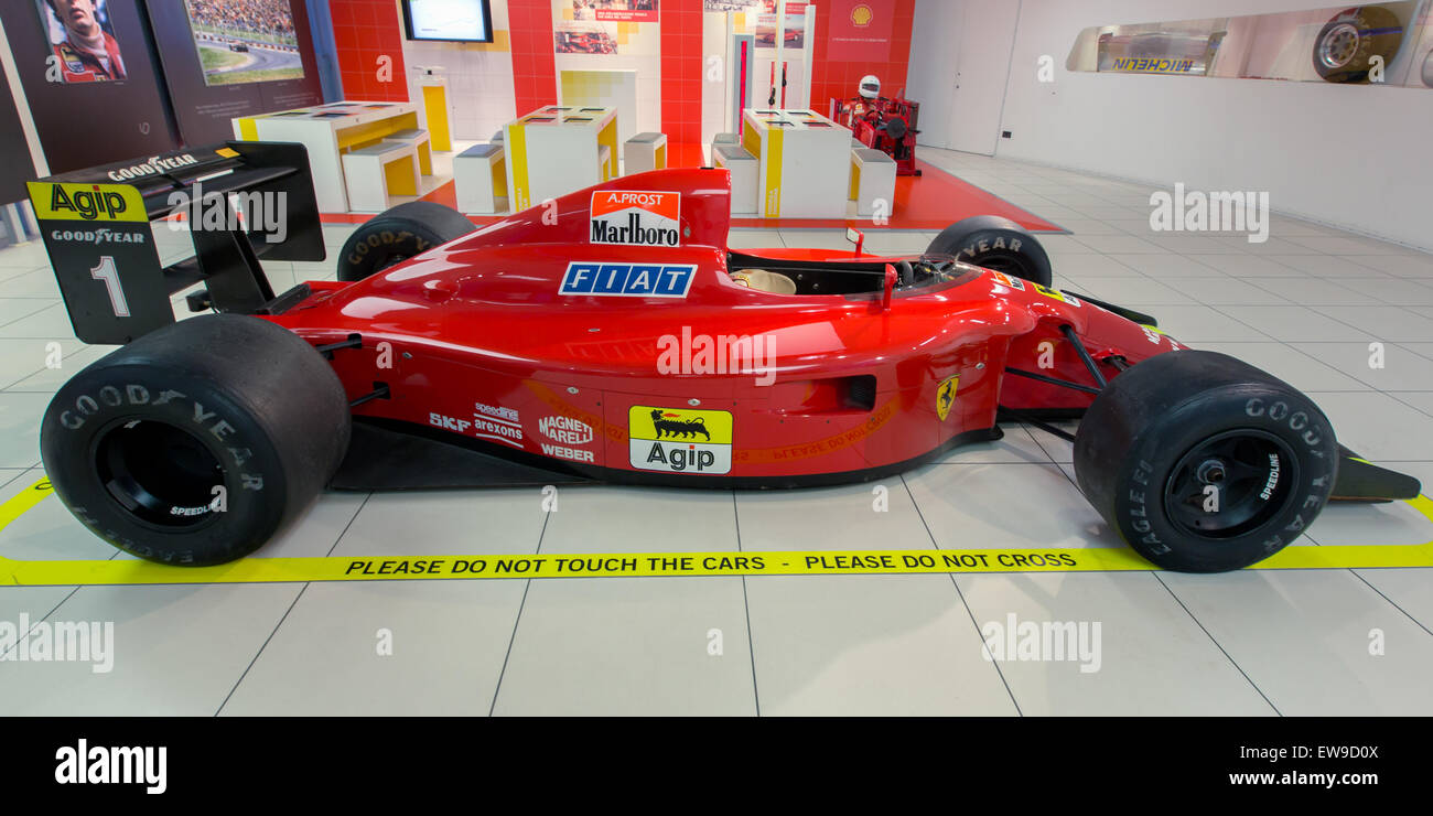 Ferrari 641-2 rechts Museo Ferrari Stockfoto