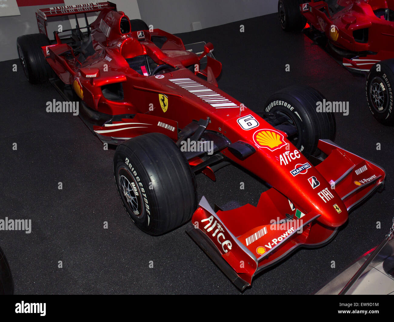 Ferrari F2007 vorne rechts Museo Ferrari Stockfoto