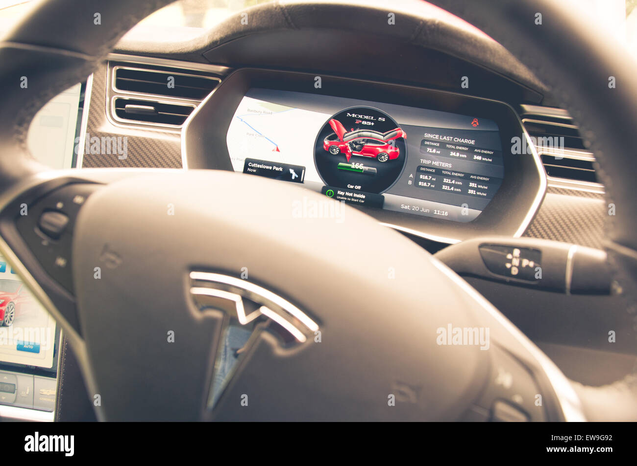 Oxford, Oxfordshire, Vereinigtes Königreich. 20. Juni 2015. Oxford Bewohner hatten die Möglichkeit eine Reihe von Elektro-Autos zu testen. Stockfoto