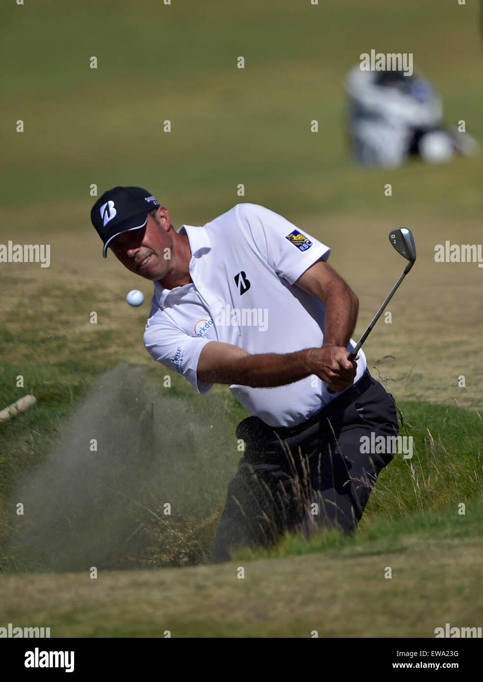 19. Juni, 2015.Matt Kucher am 6. Loch während der 2. Runde bei den US Open in Kammern Bay, Ort, Washington University. George Holland/Cal-Sport-Medien Stockfoto
