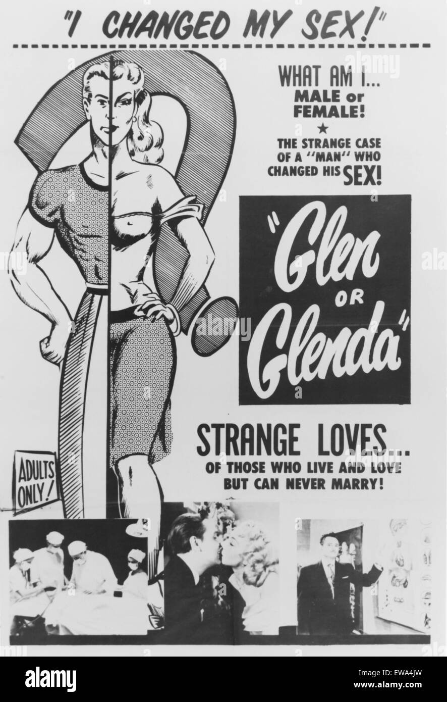 GLEN OR GLENDA (1953) – Regie: Ed Wood. Mit freundlicher Genehmigung Granamour Weems Sammlung.  Nur zur redaktionellen Verwendung.  Lizenznehmer muss entsprechende Berechtigungen und Freigaben erhalten, vor der Verwendung dieses Fotos.  Keine Rechte gewährt oder impliziert. Stockfoto