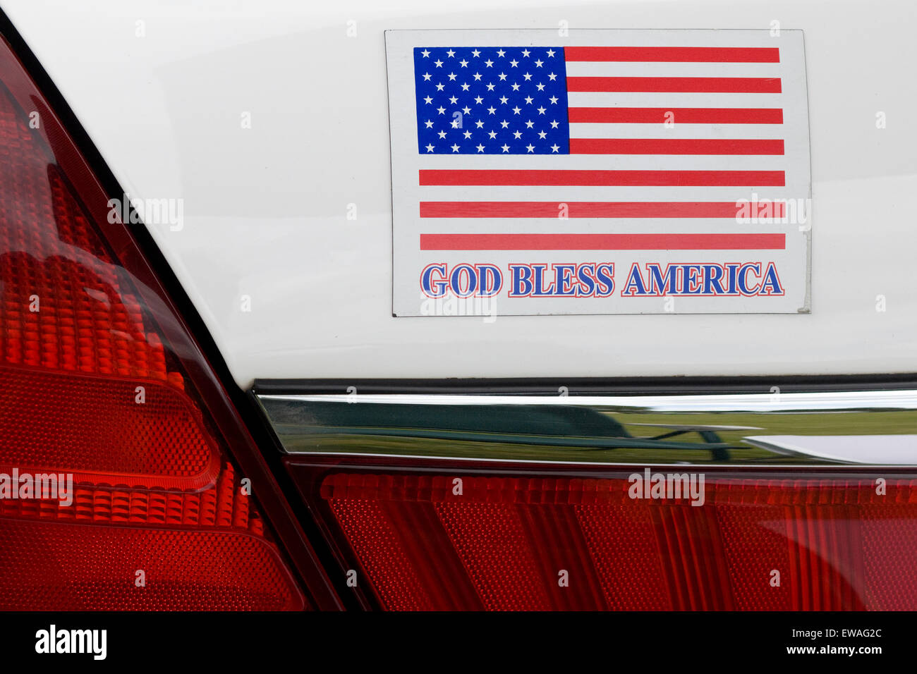 Gott segne Amerika Auto Aufkleber Stockfoto