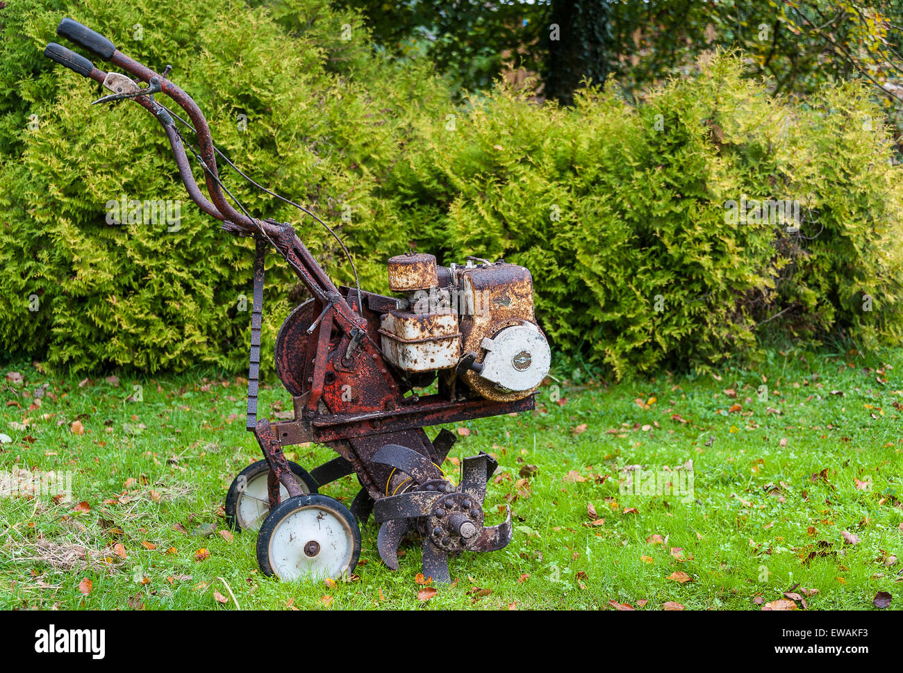 Alten rotavator Stockfoto