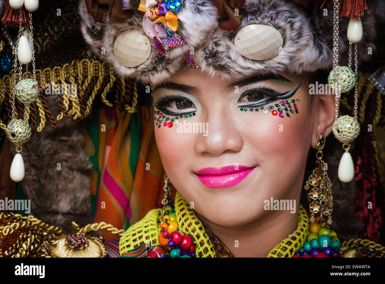 Jember Fashion Carnival in Jember, Indonesien Stockfoto