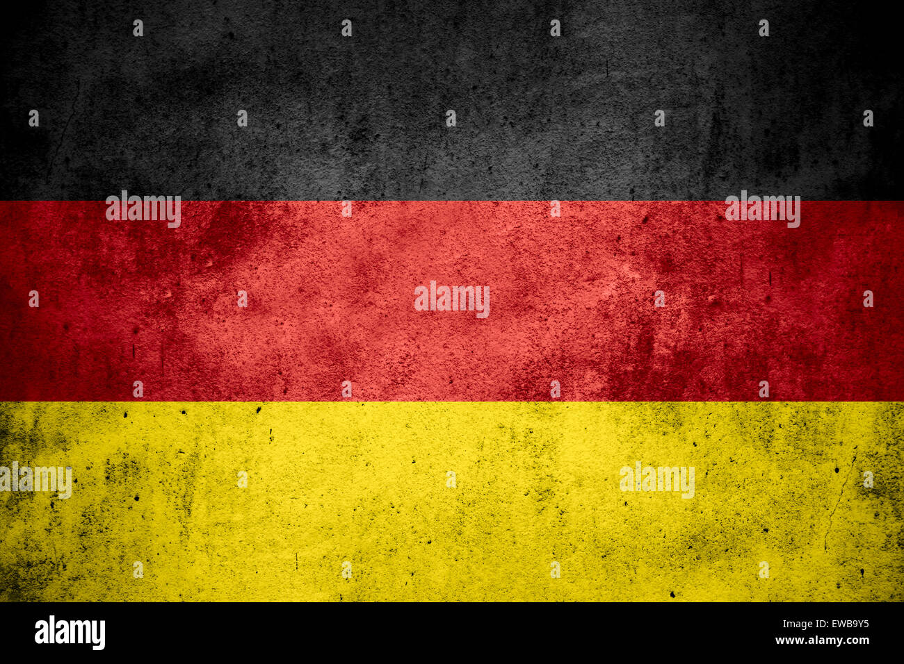 Flagge von Deutschland oder deutsche Banner auf grobe Muster Textur Hintergrund Stockfoto