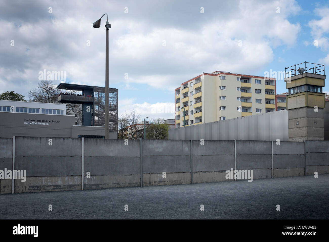 Gedenkstätte Berliner Mauer, Berlin Deutschland Stockfoto