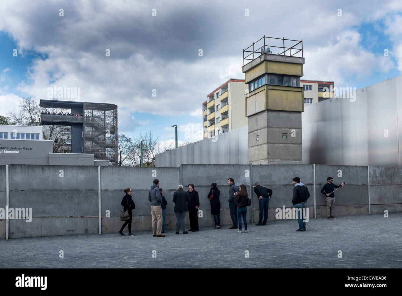 Gedenkstätte Berliner Mauer, Berlin Deutschland Stockfoto