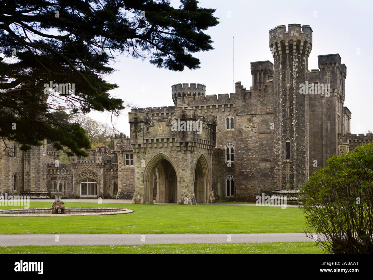 Irland, Co. Wexford, Johnstown Castle C19th Herrenhaus zur Familie Grogan durch Daniel Robertson Stockfoto