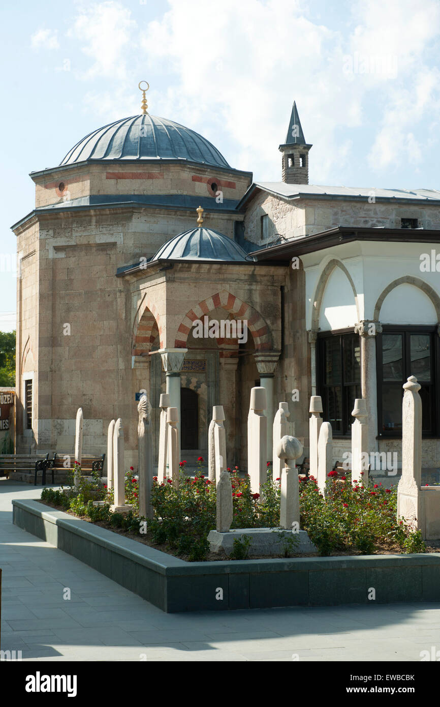 Ägypten, Konya, Gräber Im Hof des Mevlana-Museum, Stockfoto