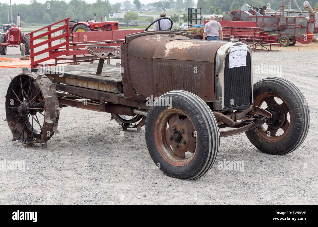 1929 Ford ziehen A Modelltruck 40PS auf die antiken Power Show in Lindsay, Ontario Stockfoto