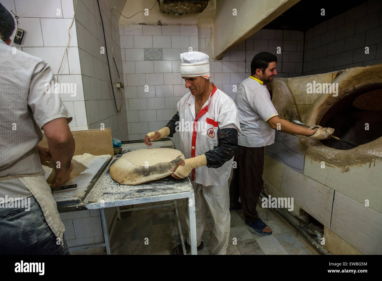 Bäcker, Isfahan, Iran Stockfoto