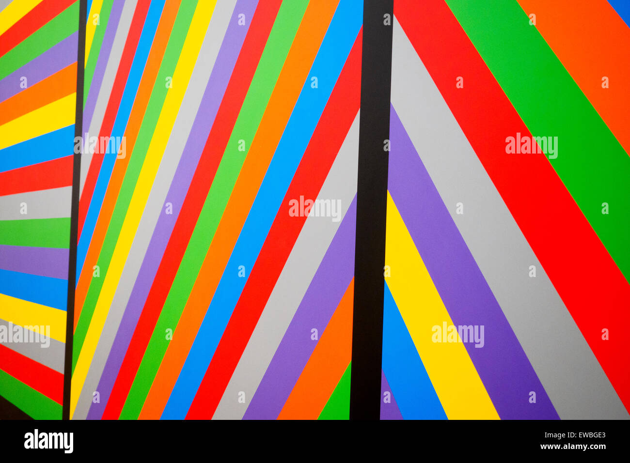 Sol Lewitt (Hatford, CT (US), 1928 - New York, Ny (USA) 2007 Wand Dawing #1084, 2003 zuerst gezeichnet durch Asmir Ademagic und Wim Starkenburg Acryl auf Wand Stedelijk Museum - Amsterdam, Niederlande Stockfoto