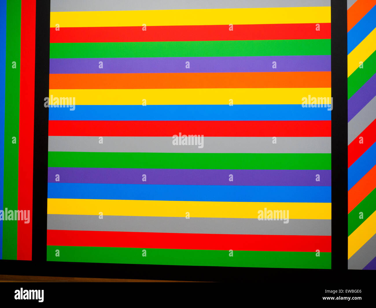 Sol Lewitt (Hatford, CT (US), 1928 - New York, Ny (USA) 2007 Wand Dawing #1084, 2003 zuerst gezeichnet durch Asmir Ademagic und Wim Starkenburg Acryl auf Wand Stedelijk Museum - Amsterdam, Niederlande Stockfoto