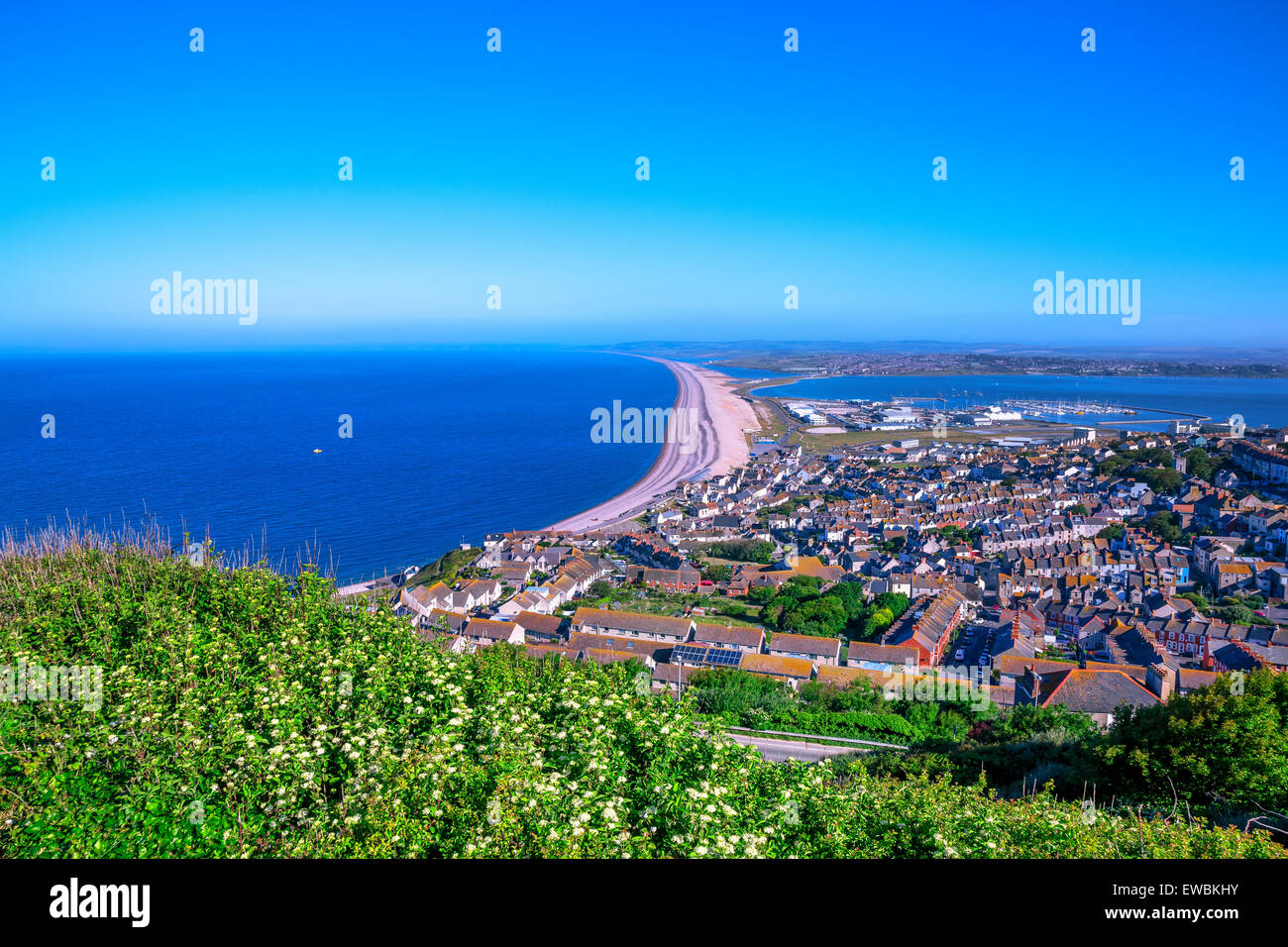 Chesil beach-dorset Stockfoto
