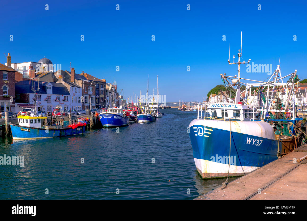 Weymouth in dorset Stockfoto