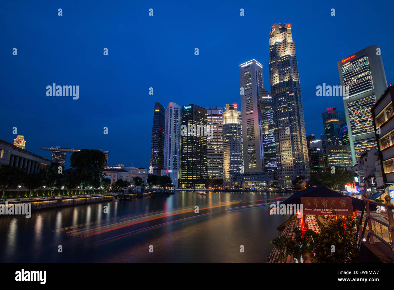 Singapore River Stockfoto
