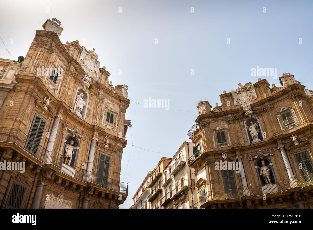 Vier Ecken des Bodens. Palermo, Sizilien. Italien Stockfoto