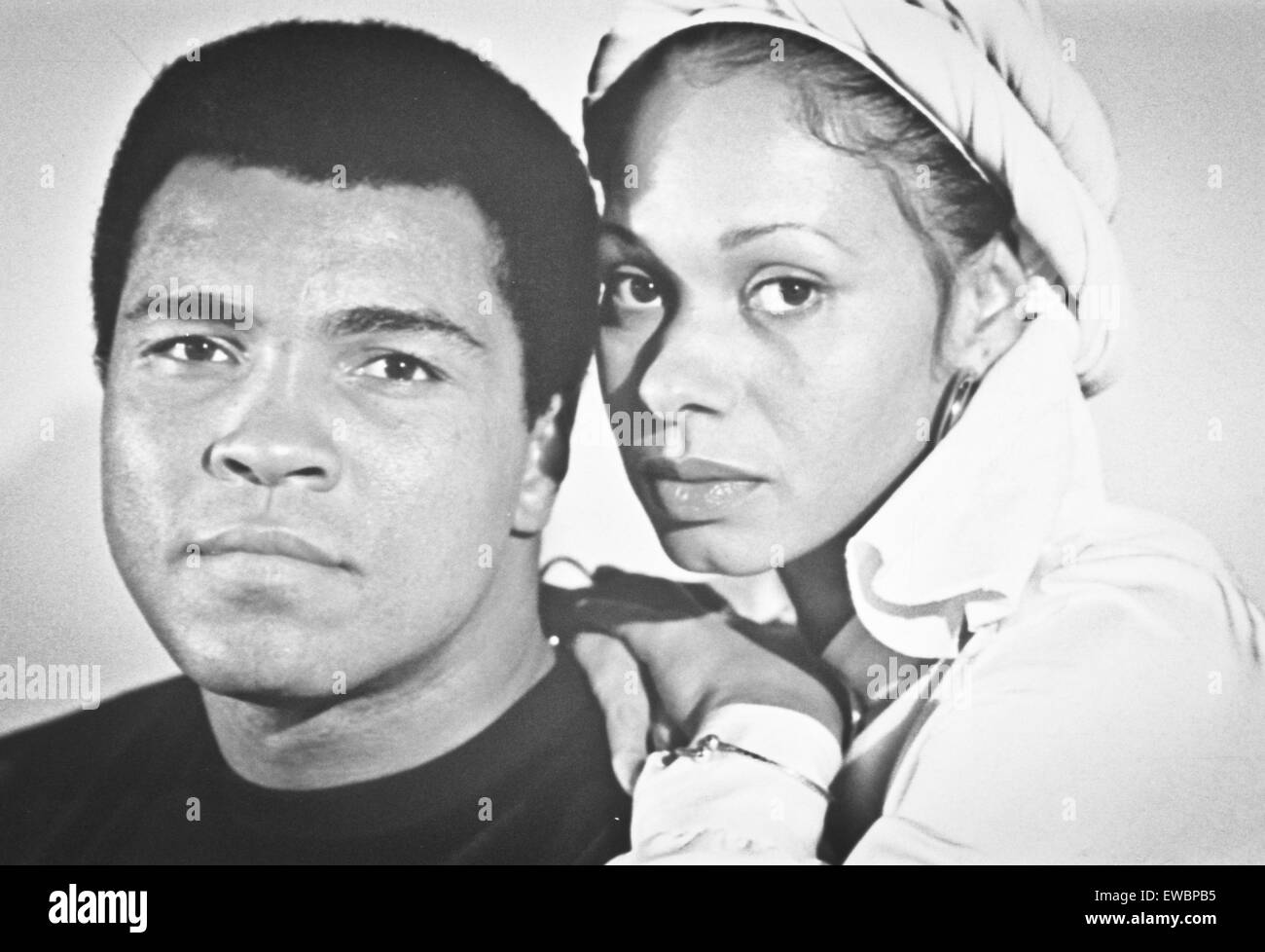 Muhammad Ali, Annazette jagen die größte 1977 Stockfoto