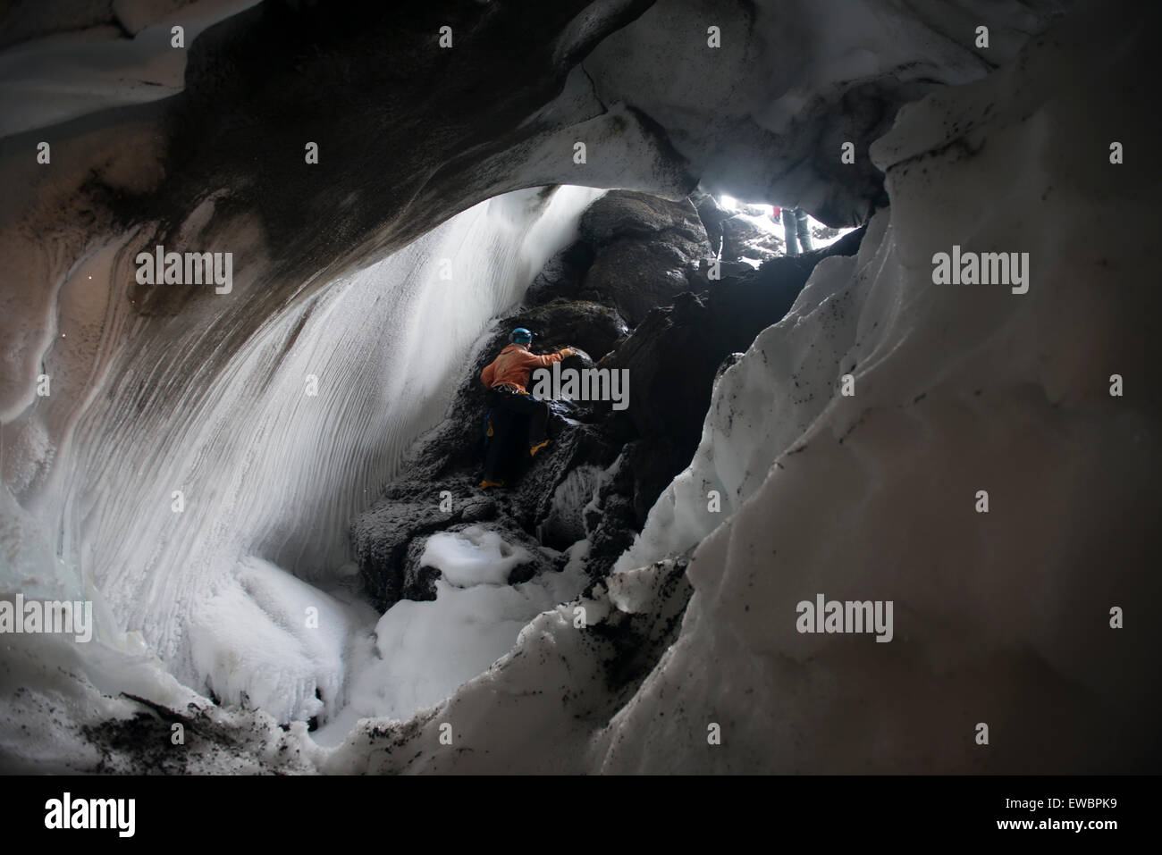 Eingabe von Warren Höhle am Mount Erebus, Antarktis Stockfoto