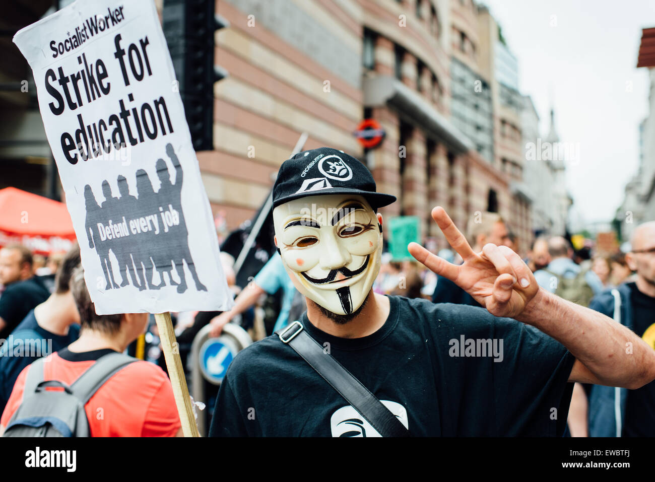 Streik für Bildung Stockfoto