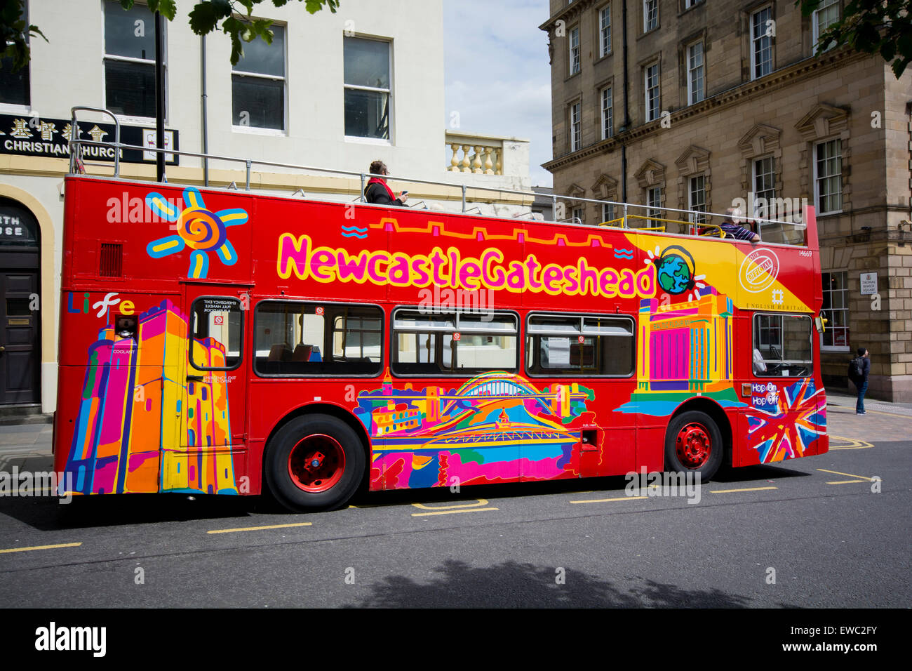 Offenen bus Stockfoto