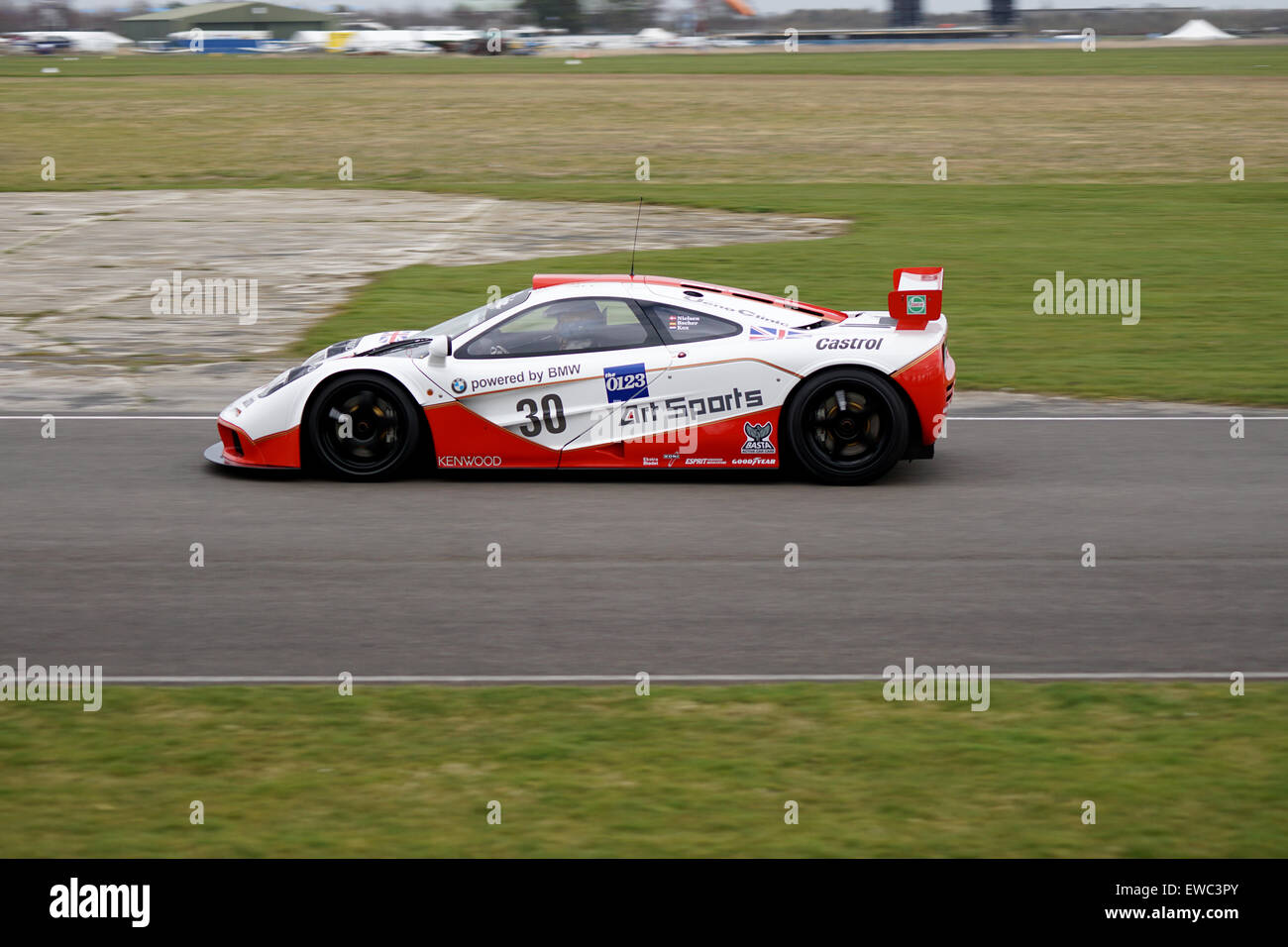 McLaren F1 GTR demonstriert auf dem Goodwood Mitglieder treffen Stockfoto