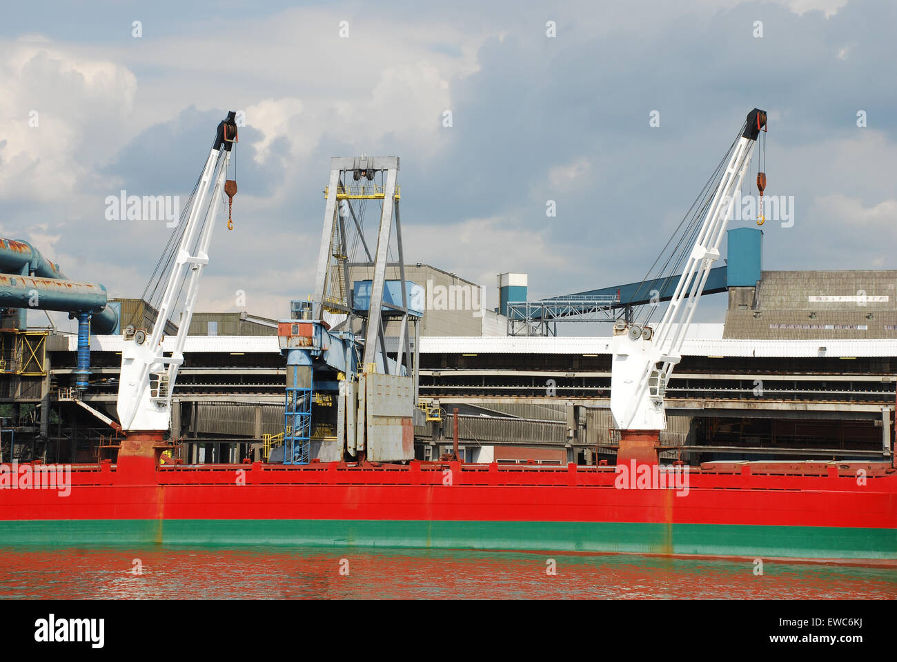 Hafen von Antwerpen Stockfoto