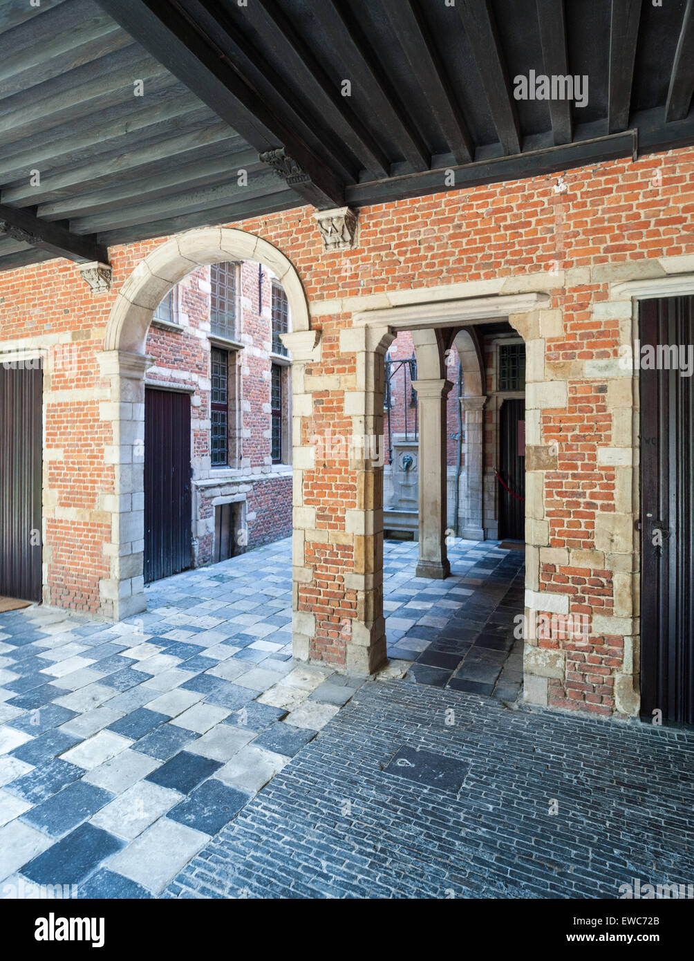 Belgien, Antwerpen, Hof des Plantin-Moretus-museum Stockfoto