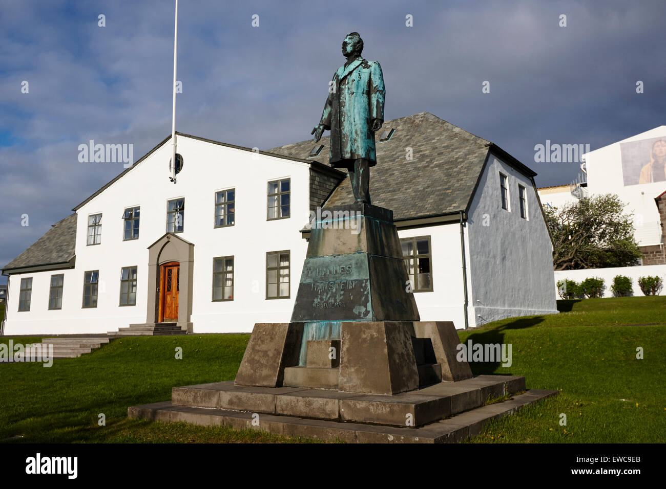 Stjornarradid Regierung Haus Premierministern Amt Reykjavik Island Stockfoto