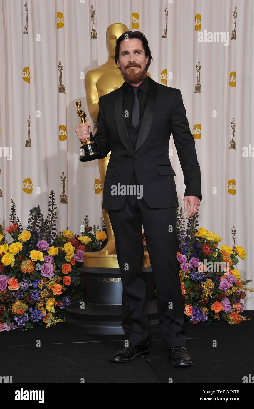 LOS ANGELES, CA - 27. Februar 2011: Christian Bale in der 83. Academy Awards im Kodak Theater, Hollywood. Stockfoto