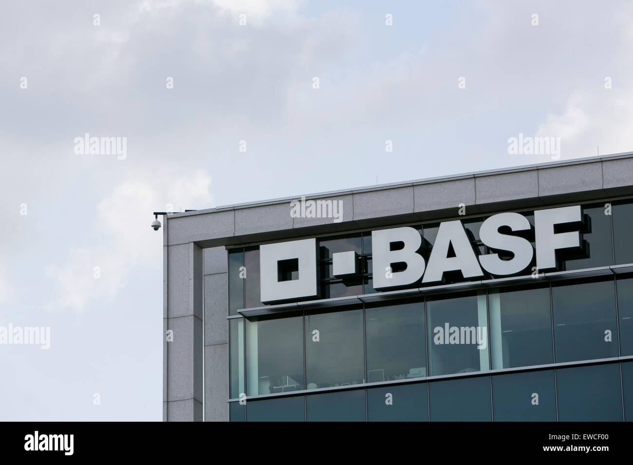 Ein Logo Zeichen außerhalb einer Einrichtung von BASF in Florham Park, New Jersey besetzt. Stockfoto Ein Logo Zeichen außerhalb einer Einrichtung von BASF in Florham Park, New Jersey besetzt. Stockfoto