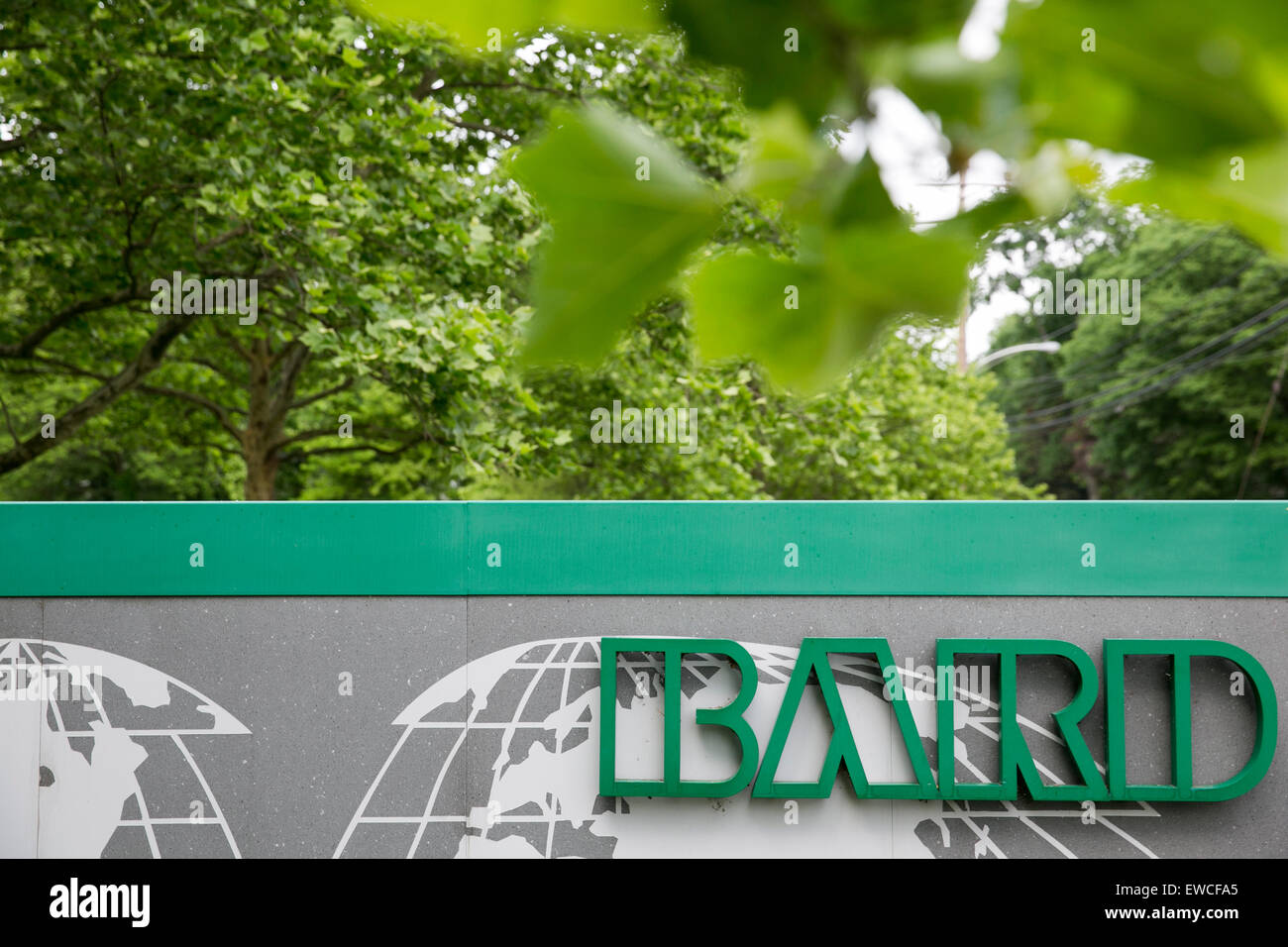 Ein Logo Zeichen außerhalb der Hauptsitz von C. R. Bard, Inc., in New Providence, New Jersey. Stockfoto