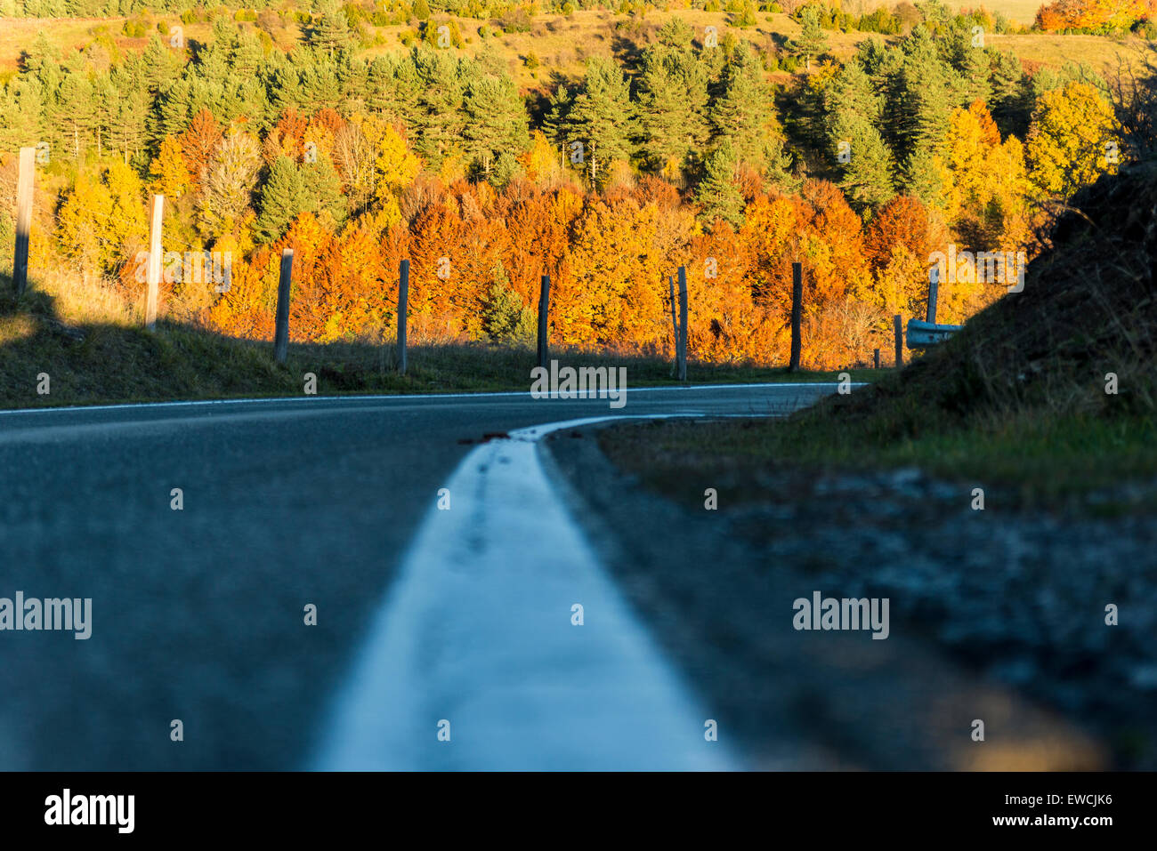 Panoramablick von Salazar Tal. ochagavía. Navarra. Spanien. Europa Stockfoto
