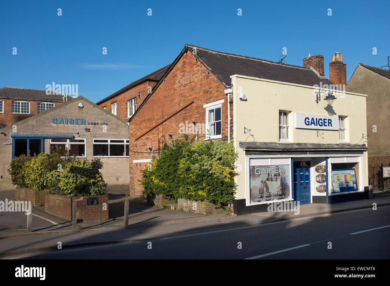 Gaiger Building Contractors Entwickler Devizes Stockfoto