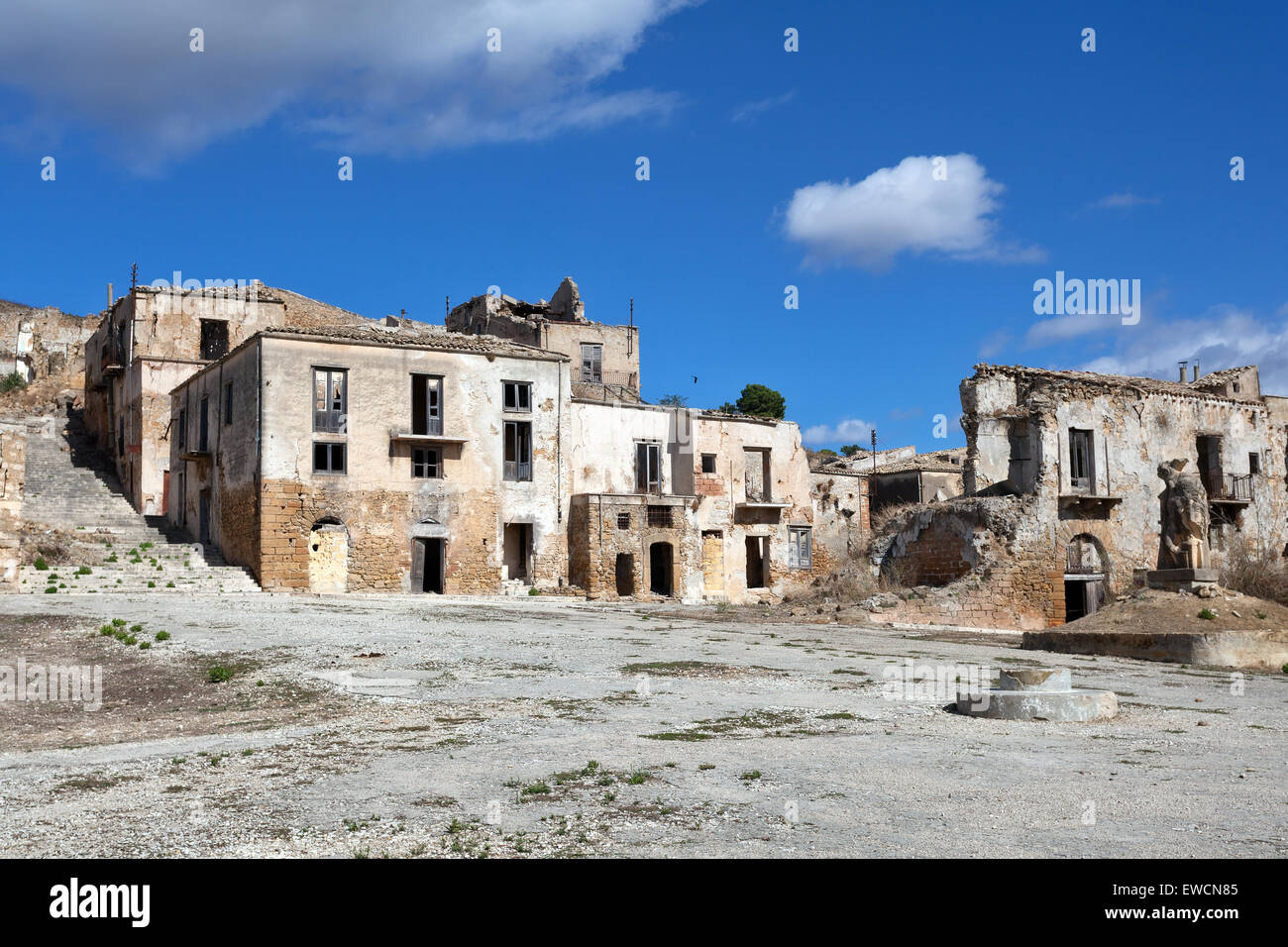 Belice-Tal, Wüstung Stockfoto