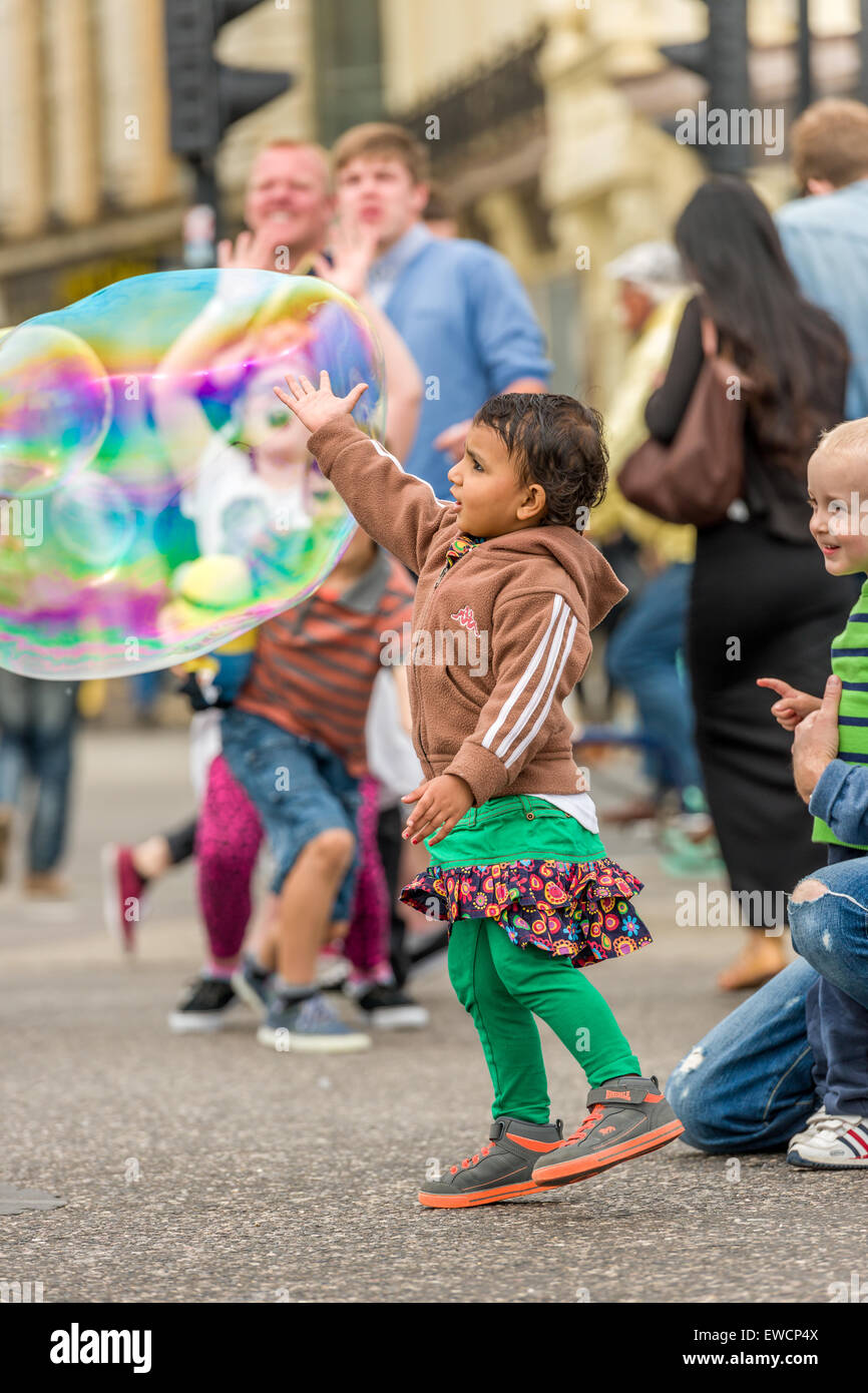 Luftblasen in Brighton Stockfoto