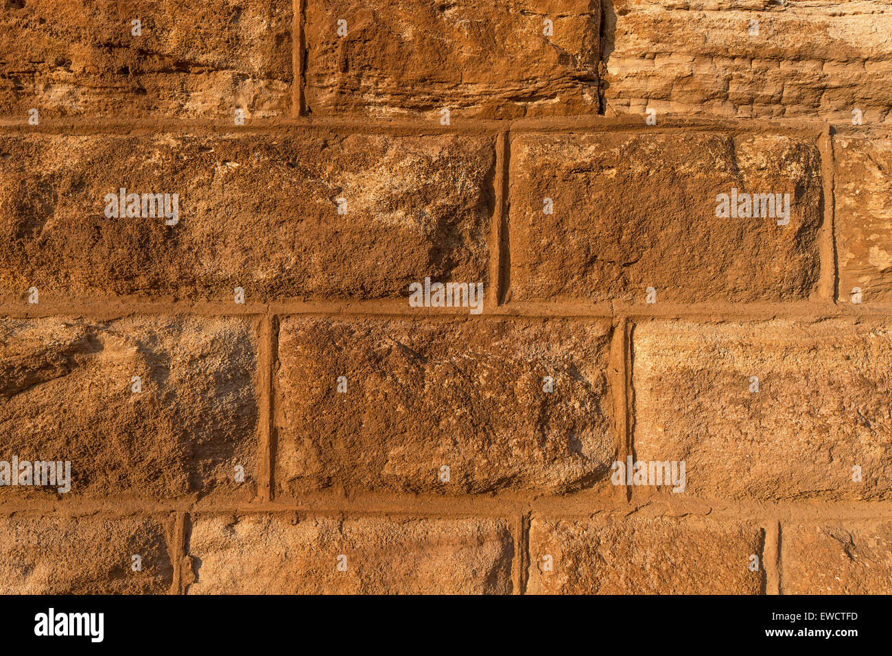 Naturstein Brick Wand Textur Hintergrund Stockfoto