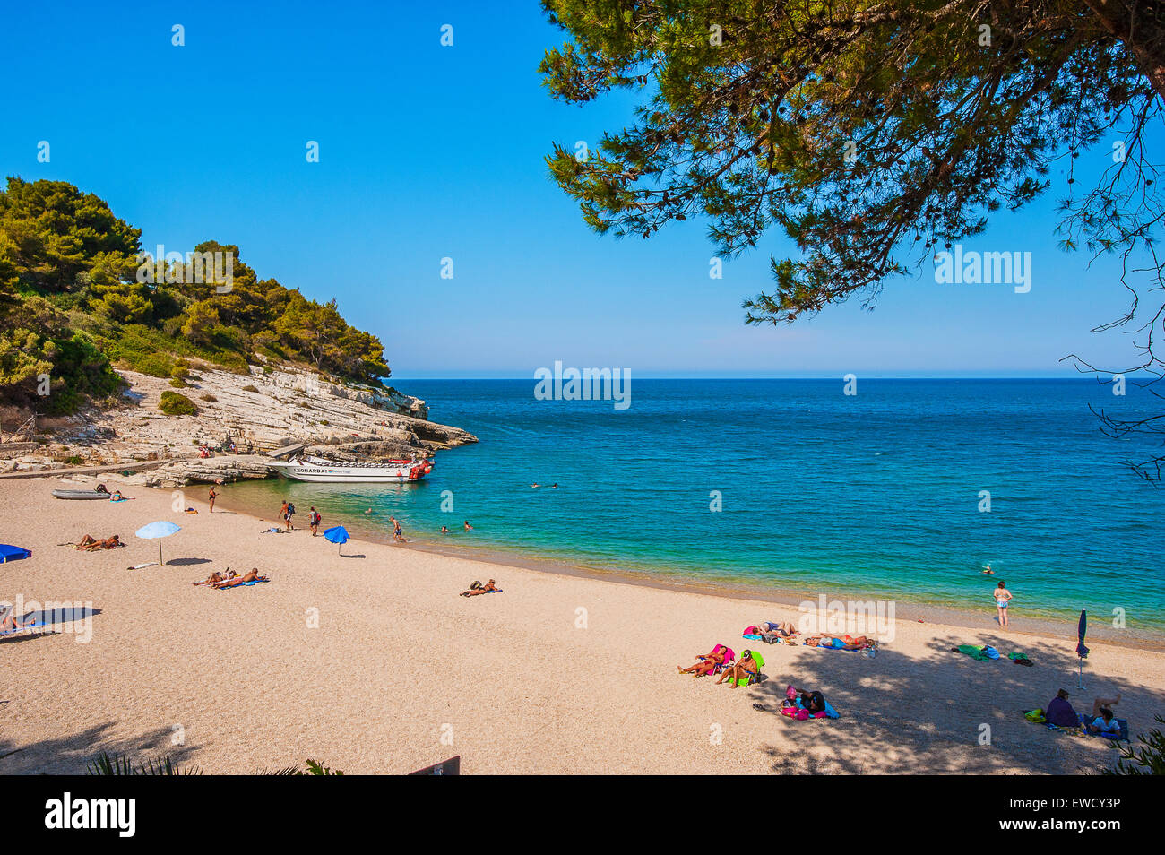 Italien Apulien Gargano National Park Campi Bay Stockfoto