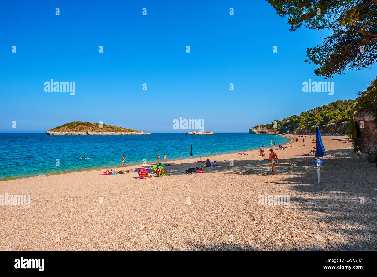 Italien Apulien Gargano National Park Campi Bay Stockfoto