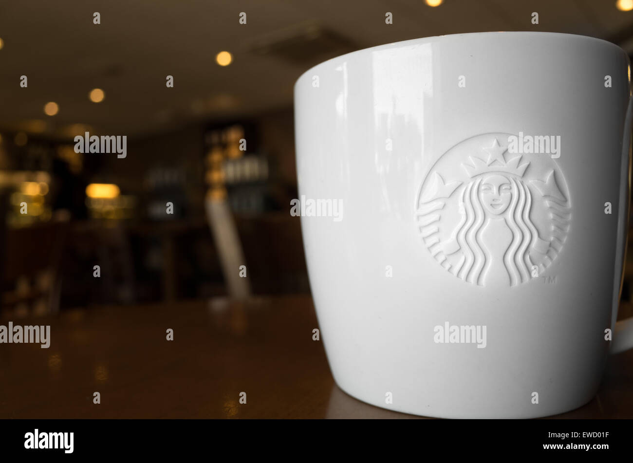 Kaffeetasse "Starbucks Stockfoto